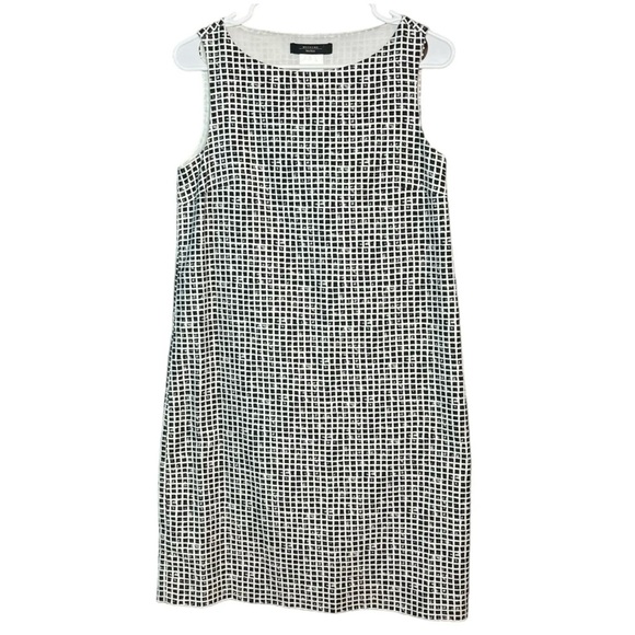 MaxMara Weekend Lavagna Black & White Shift Dress Checker Pattern Size 6 Womens - Picture 4 of 12